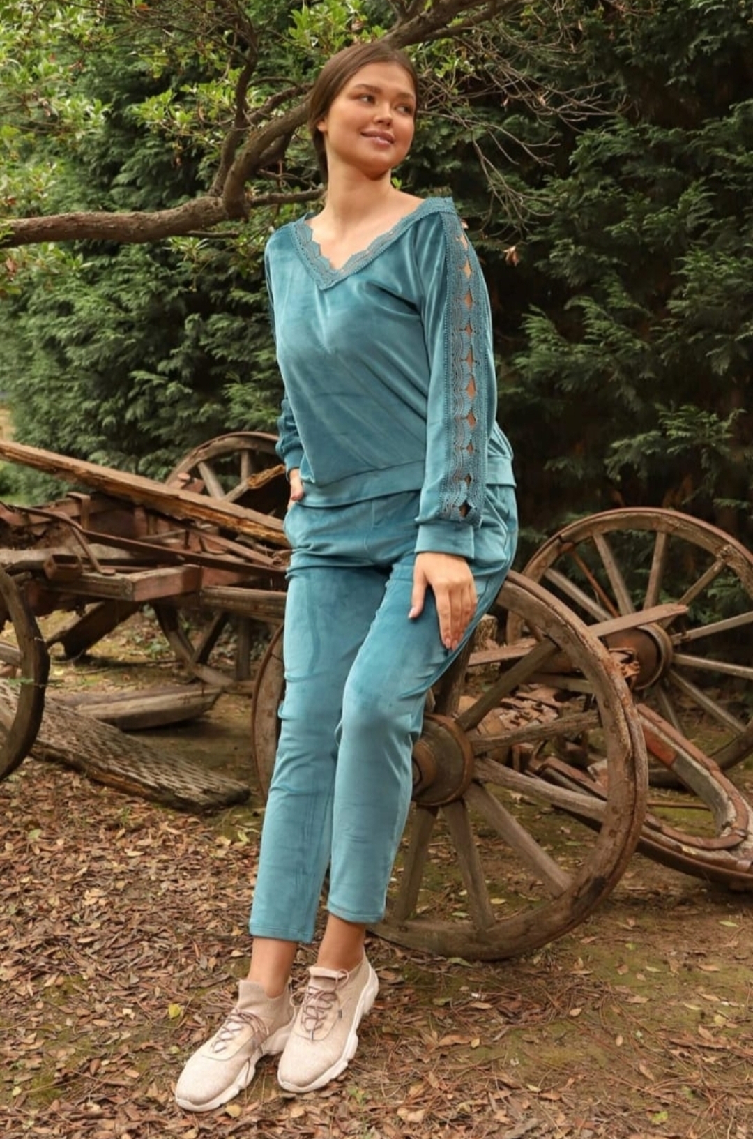 Women's pajama velvet