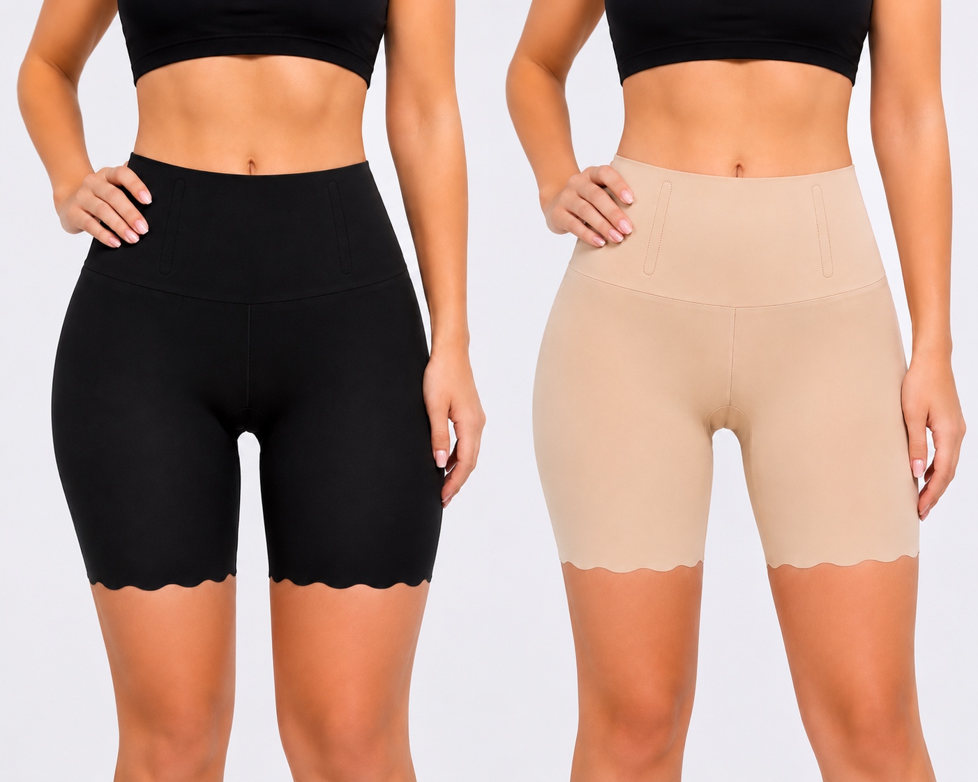 Women's high-waisted shapewear shorts